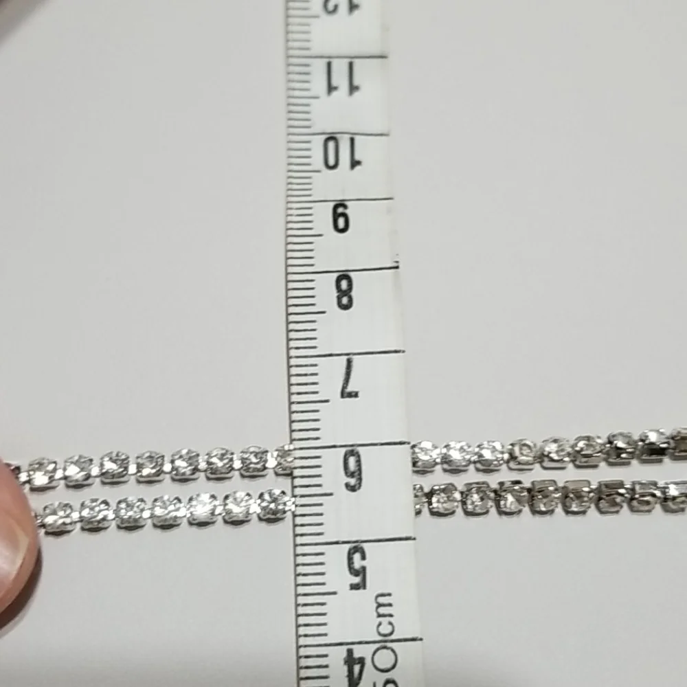 Long Silver CZ Chain - Picture 6 of 6
